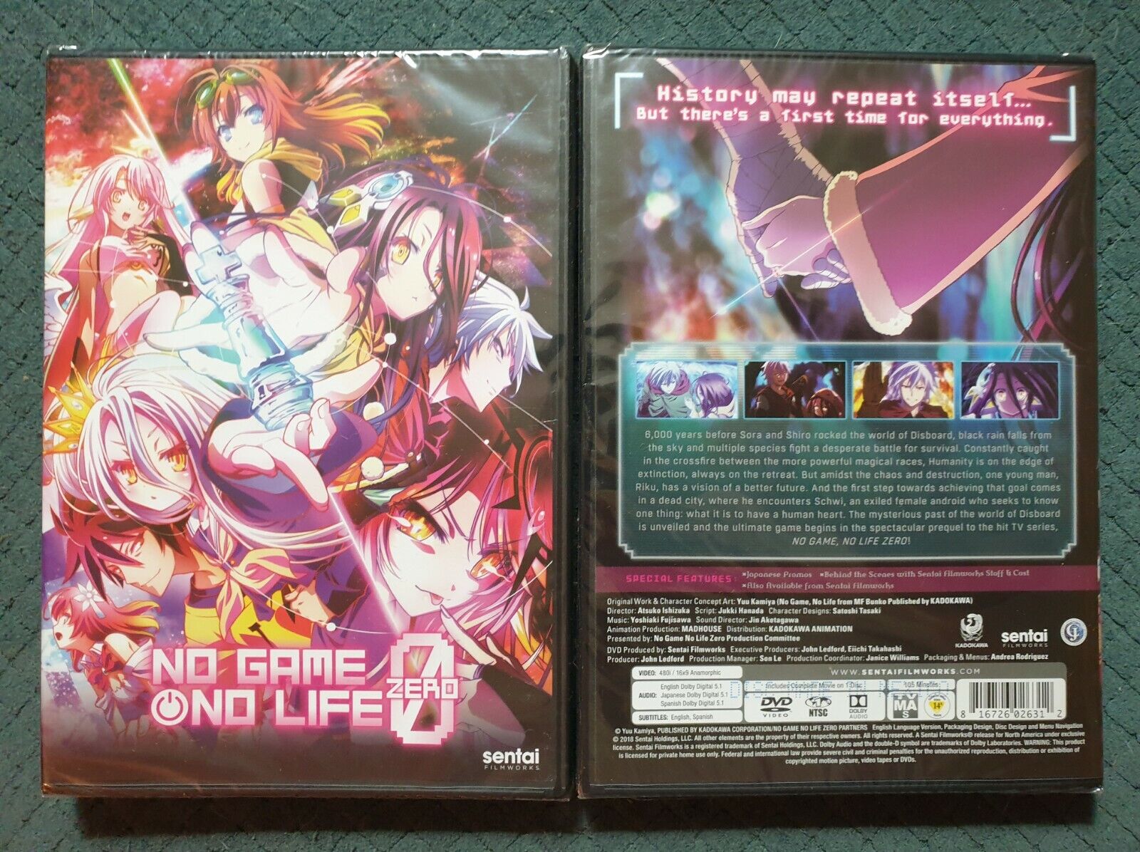 No Game No Life Zero (DVD) for sale online