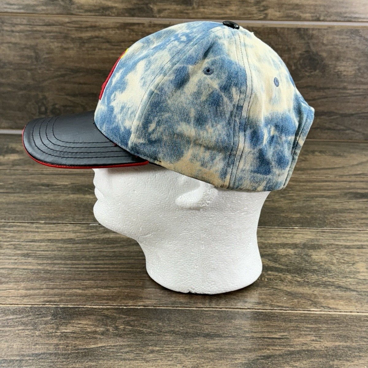 Vintage California Angels Hat Cap Denim Tie Dye American 