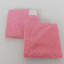 American Greetings Lot of 2 DesignWare Beverage Napkins Sugared Fruit Pink 3-Ply