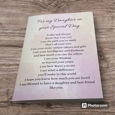 5x7 Inches Happy Birthday Greeting Card For My Daughter