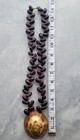 RARE VTG XL HAWAIIAN OPIHI LIMPET SHELL HM TURTLE PENDANT NECKLACE SEA BEAN BEAD — photo 5