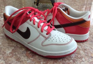 nike dunks pink and brown