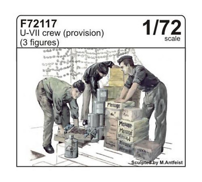 CMK U-VII Crew Provision Proviant Figure 3 figures 1:72 Bausatz Model Kit F72117