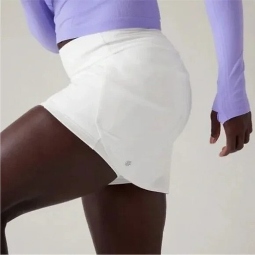 Athleta Run With It Skort-Rock 16" Damen Small weiß - Bild 4 von 6