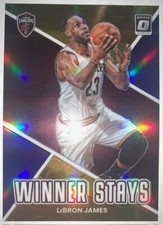 LEBRON JAMES 2022/23 PANINI OPTIC WINNER STAYS PURPLE PRIZM REFRACTOR #2 MINT