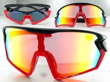 OVERSIZE Wrap Around Biker Fishing Cycling Ski Shield SUNGLASSES Large Big Frame