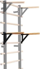 DHT Wood Stall Bar, Swedish Ladder Suspension Trainer with 9 Strategic DW-S 