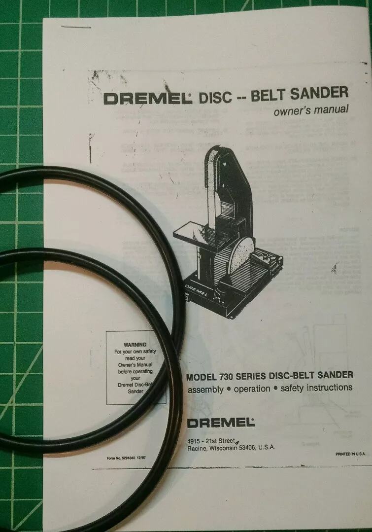 Dremel disc belt sander model 730 parts deals