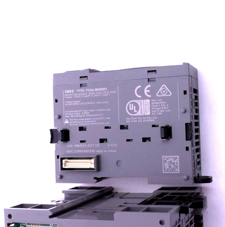 IDEC microSmart FC6A-D16R1CEE with FC6A-M08BR1 Module & PSSR-VC24 Fast Shipping - Image 4 of 4