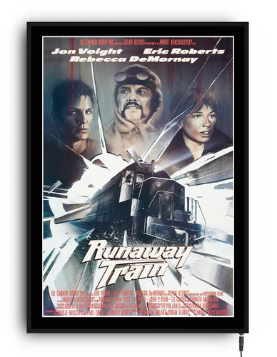 RUNAWAY TRAIN Light up movie poster lightbox led sign home cinema theatre room - Picture 1 of 24