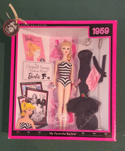 Barbie 2008 50th Anniversary My Favorite Barbie 1959 Reproduction Mattel N4974