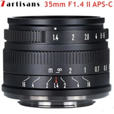 7artisans 35mm F1.4 Mark II APS-C MF Lens For Canon Nikon Sony Fujifilm Camera