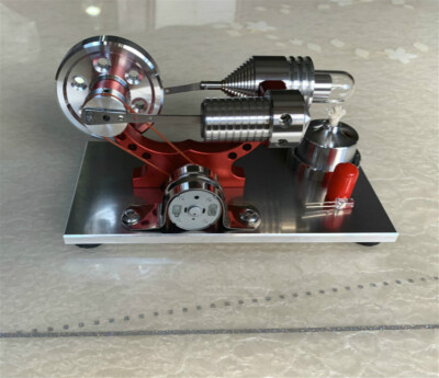 Hot Air Stirling Engine Motor Model Educational Toy Electricity Generator Gift