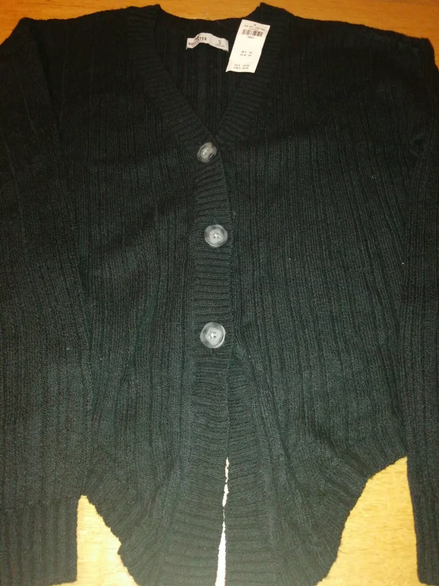 Hollister black cardigan sale
