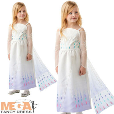 Schneekönigin Elsa Premium Mädchen Kostüm Frozen Märchen Kinder Buch Tag Kostüm