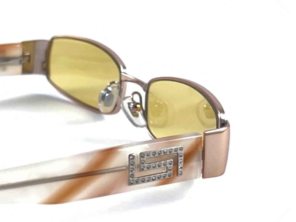 VINTAGE VERSACE MOD 1122 RECTANGULAR ROSE FRAME S… - image 11