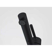 Franke Messing Hochdruck Armatur, Wasserhahn Centro Zugauslauf Black Matt Obenbe