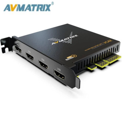 AVMATRIX VC42 4-Channel HDMI PCIE Video Capture Card 1080p60 FHD Video Recording