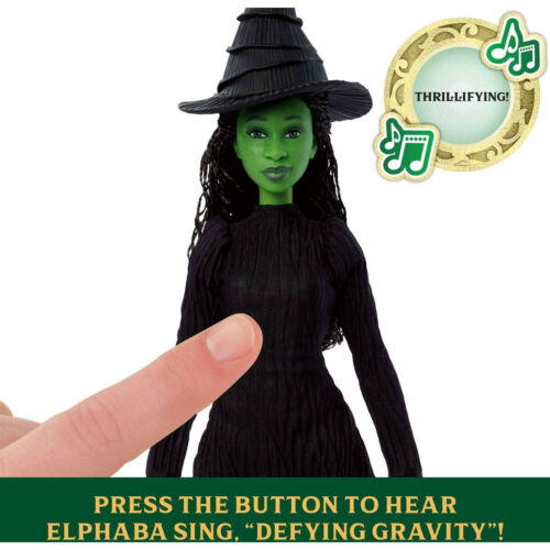 Wicked Singing Elphaba 11" Fashion Doll Posable with Removable Movie Fashions π - Picture 4 of 11