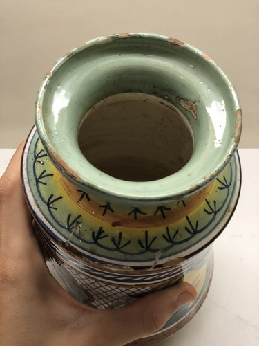 Antique Gualdo Tadino Italy Vase 1920’s Cooperativa Ceramisti - Picture 8 of 12