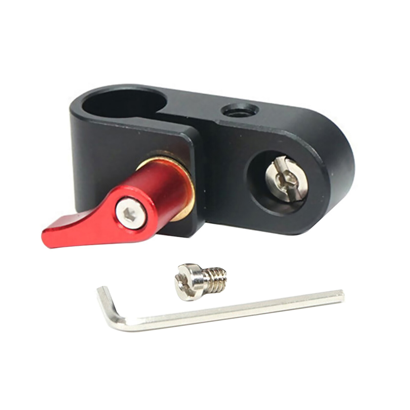 1 PC 15mm Rail Clamp Mount Rod Holder With 1/4