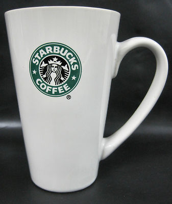Starbucks Logo Tall Latte Cup Mug Container Coffee Tea Coco White Green