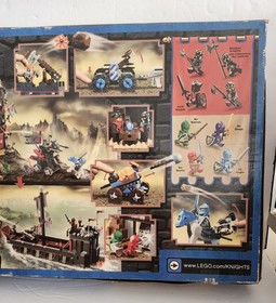 LEGO Knights Kingdom Vladek's Dark Fortress 8877 2005 New Retired OPENED BOX