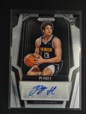 PJ Hall RC 2024-25 Panini Prizm Black Basketball Rookie Signatures Auto ② [3hk