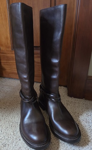 Brunello Cucinelli Women's Leather Monili Boots. Excellent Condition Size 40