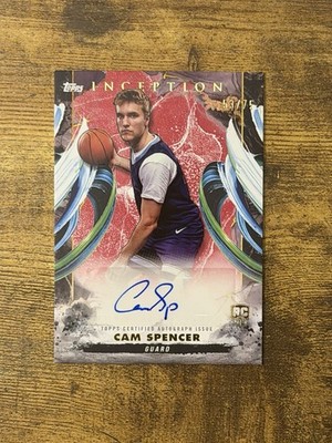 2024-25 Topps Inception Rookie Autograph Cam Spencer RA-CS Memphis Grizzlies /75