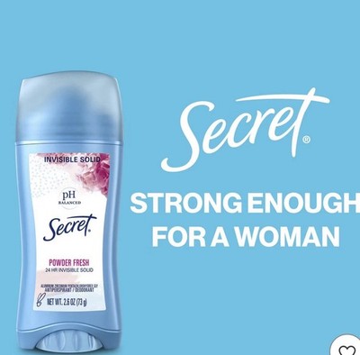 Secret pH Balanced Invisible Solid Antiperspirant Powder Fresh 2.6 oz
