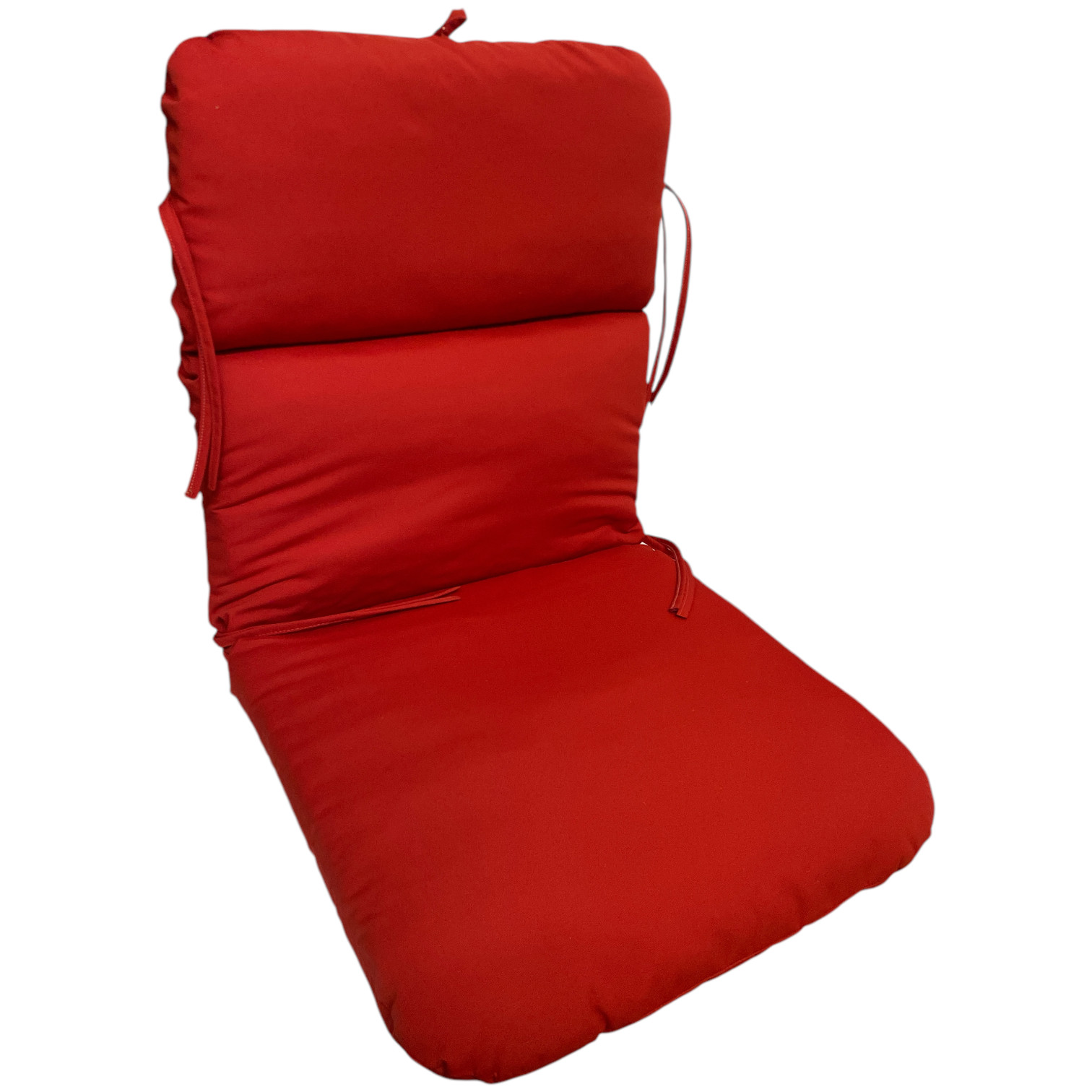 Уличная подушка для стула Sunbrella, завязки и петля для вешалки, 22x45, Красный