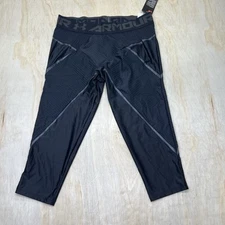 NEW Under Armour Core 3/4 Compression Pants 2XL Black Mens 1332079-001