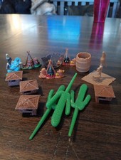Vintage Marx Fort Apache Alamo Miniature Play-set Fort Stockade Parts And Others