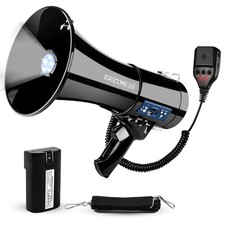 5 Core Megaphone 50W Bluetooth Rechargeable Portable Bullhorn 1100 Yards w LED