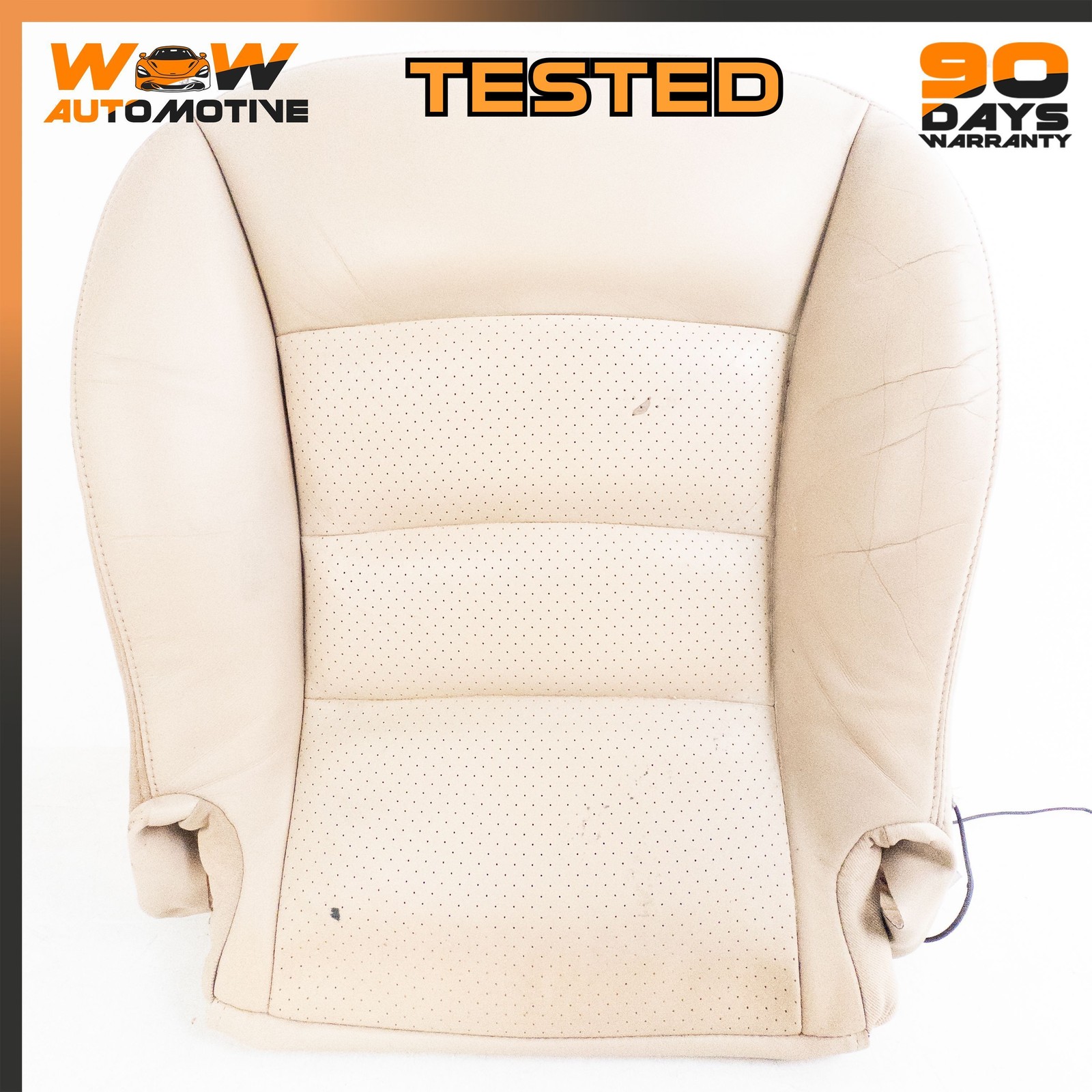 05-11 CHEVROLET CORVETTE C6 FRONT RIGHT BOTTOM LOWER SEAT CUSHION LEATHER  OEM