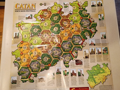 Settlers of Catan Geographies North Rhine Westphalia Map Promo Mayfair