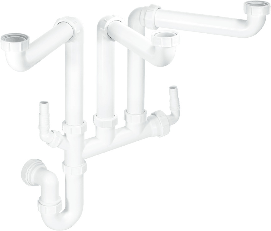 McAlpine SSK3 Three Bowl Space Saver Plumbing Kit