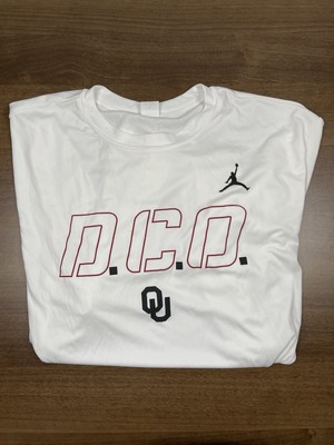 Oklahoma Sooners Pe Basketball Warm Up Shirt D.C.O Sz L