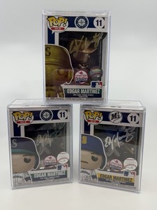All 3 Funko Pop! Edgar Martinez Figures, SIGNED!!