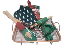 New Christmas Theme Baking Set W/Serving Tray...