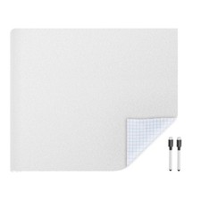 2 x Blackboard Wall Sticker Roll Dry Erase Sticker Board 39" x 24" White