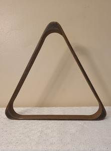 Vintage Solid Wood Pool Ball Triangle Rack Billiard
