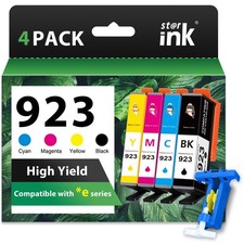 923 Ink Cartridges for HP Printers for HP OfficeJet Ink WITHOUT CHIP 4 Pack