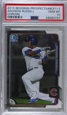 2015 Bowman Chrome Prospects Addison Russell #BCP117 PSA 10 GEM MT 0a1