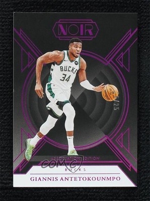 2024 Panini Noir Association Edition Holo Ruby 16/25 Giannis Antetokounmpo hs9