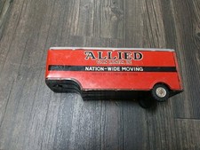 Vintage Linemar Allied Van Lines Tin Toy Semi Trailer Only Japan 1950s Repair...