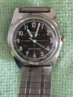 vintage 70s Timex AUTOMATIC military watch Excellent Running  MULTI COLORED DIAL