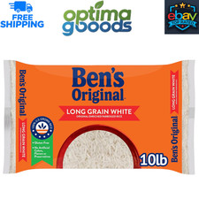 BEN'S ORIGINAL Enriched Long Grain White Rice 10 lb Bag Parboiled Family Size