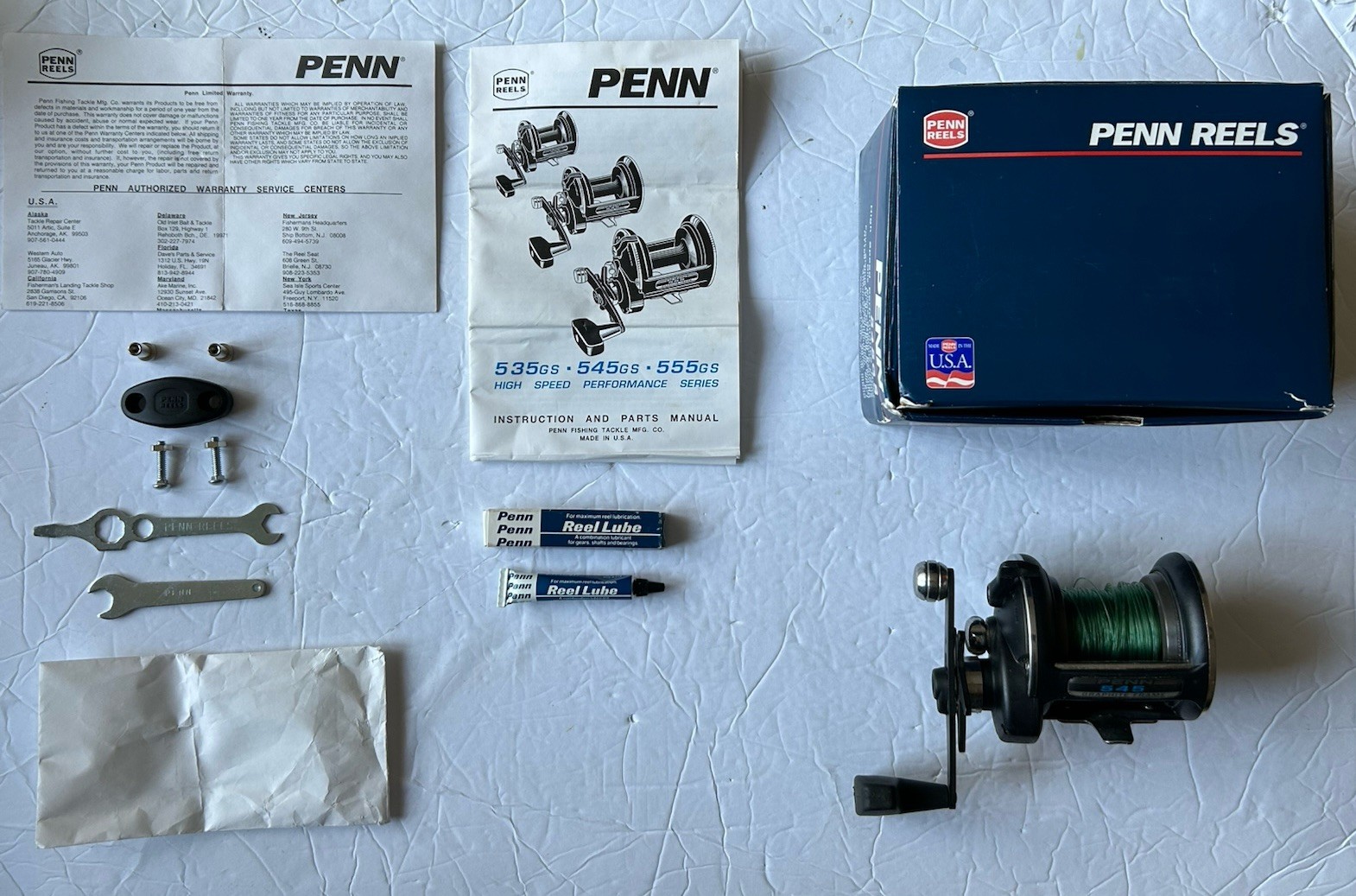 Penn 545GS Fishing Reel Graphite 4 Ball Bearings 6:1 Ratio U